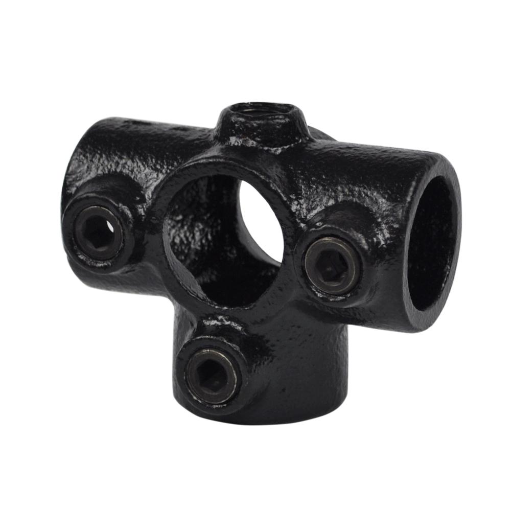 Doos T-stuk met zij-uitgang - zwart-A / 21,3 mm (80 stuks)